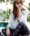 OUTFIT: poolside with pilyQ Malibu lace pants | Bikinis & Passports