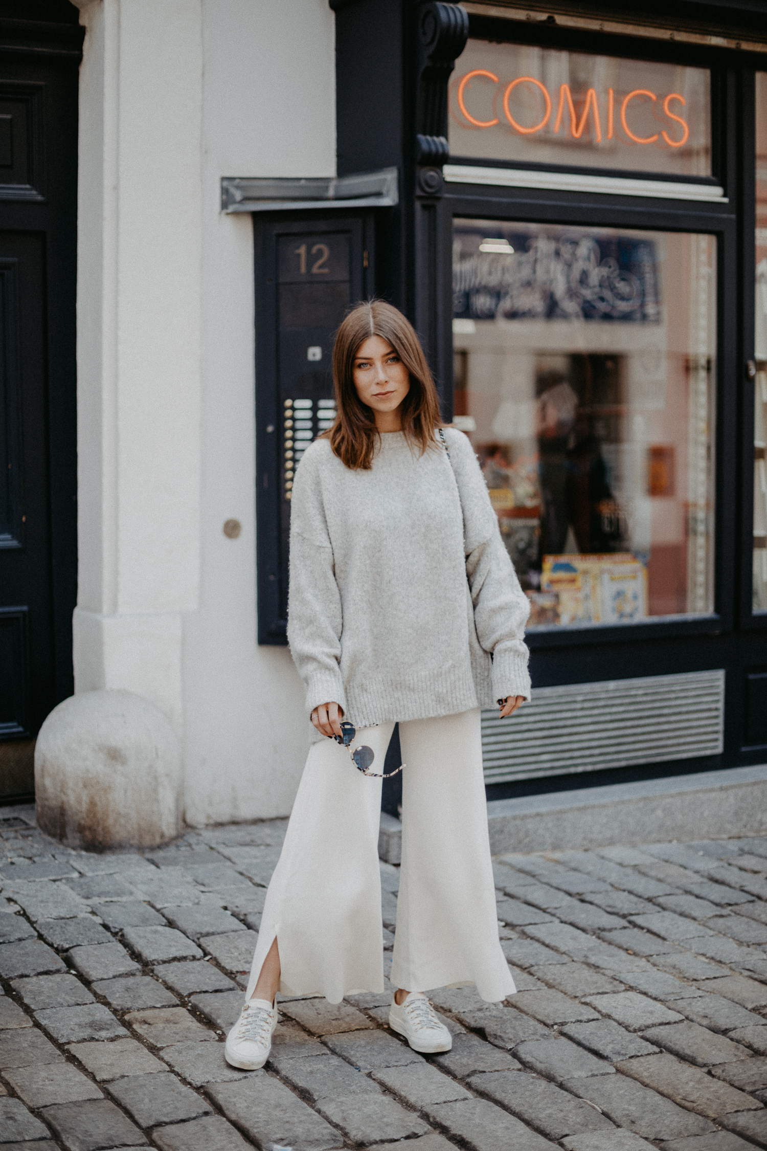 ZARA white sweat culottes | Bikinis & Passports