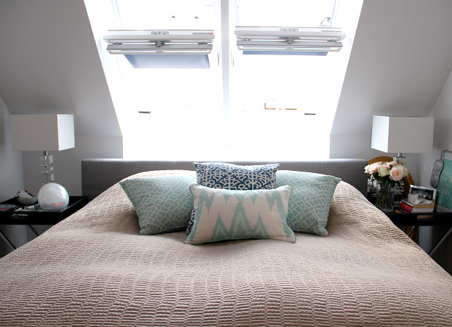 Our Bedroom: Patterned Pillows