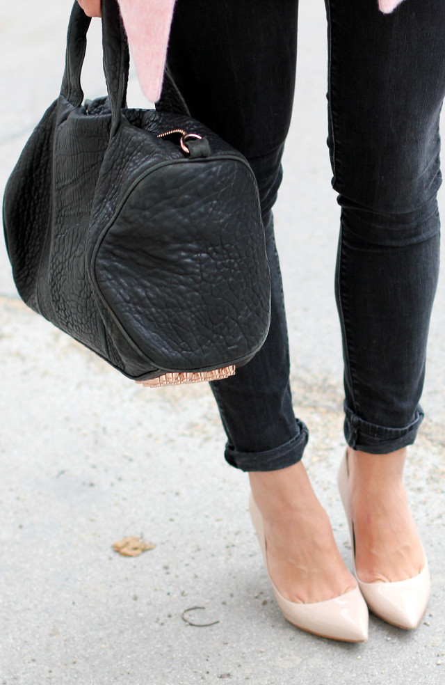 Miu Miu glitter heels & Alexander Wang rocco bag