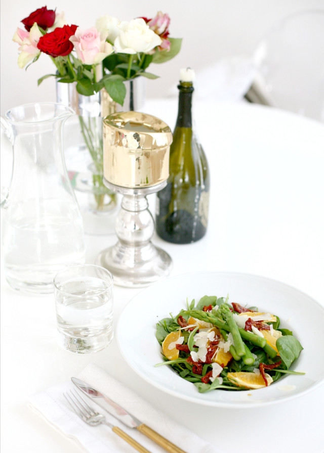 recipe: healthy spring salad with oranges & asparagus