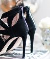 black suede Miu Miu heels | Bikinis & Passports