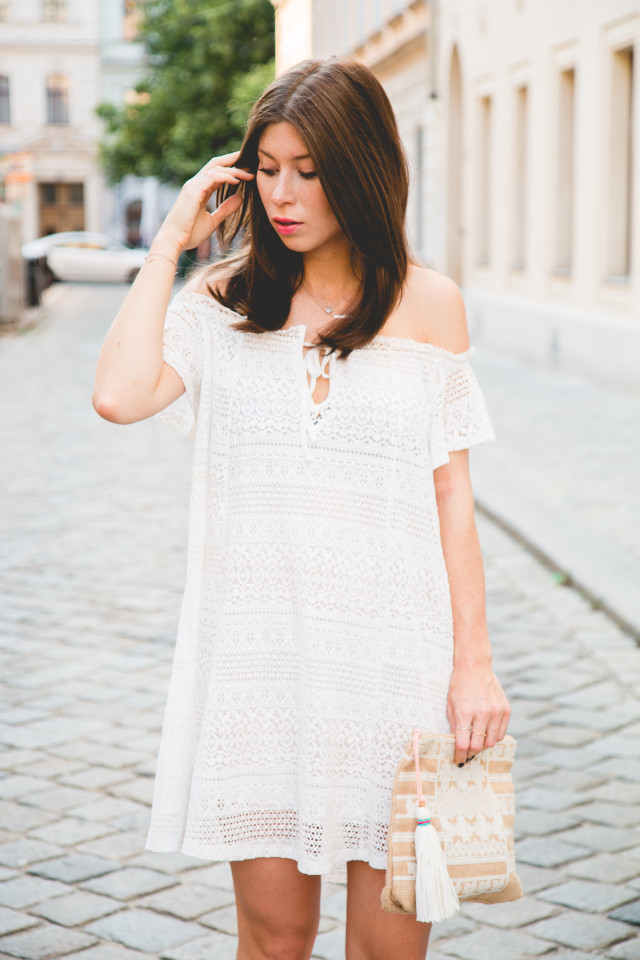 off-shoulder summer dress Topshop | Bikinis & Passports