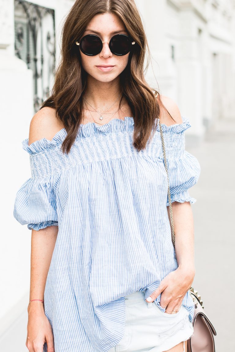 OUTFIT: off-shoulder carmen top | Bikinis & Passports