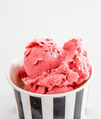 RECIPE: homemade healthy strawberry ice cream | Bikinis & Passports