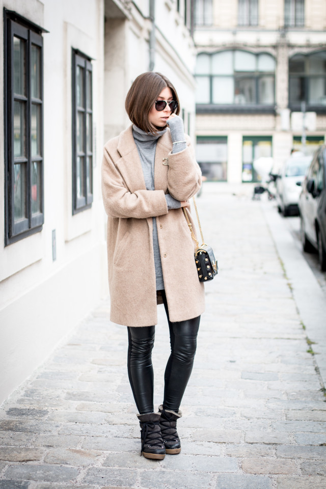 OUTFIT: gray turtleneck sweater | Bikinis & Passports