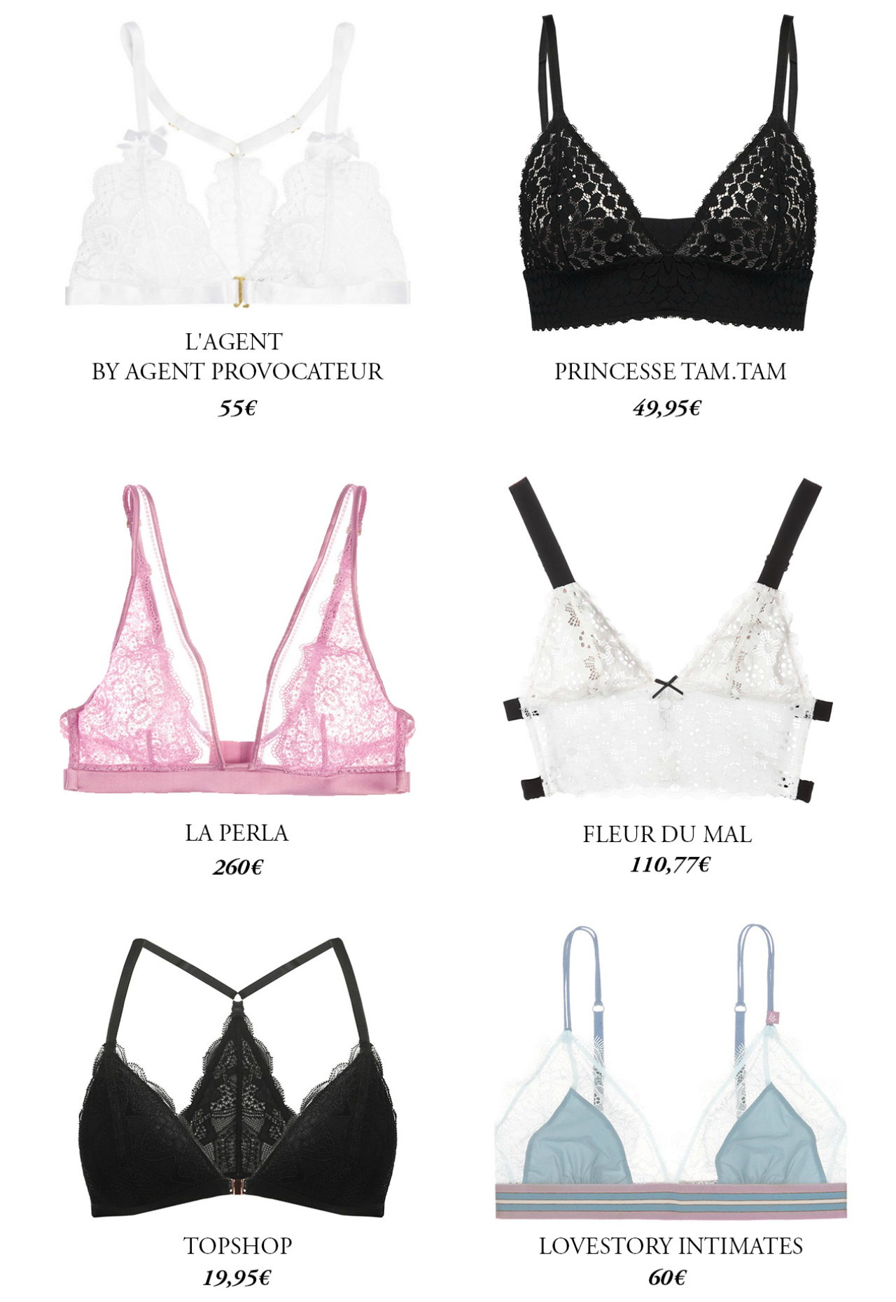 CRAVINGS: lace bras for every budget.