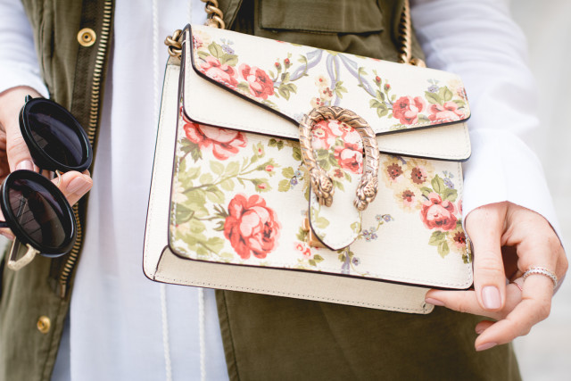 Gucci for NET-A-PORTER Dionysus mini floral-print leather shoulder bag | Bikinis & Passports