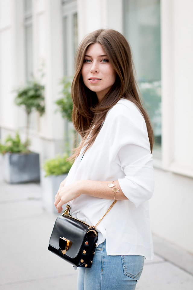 OUTFIT: double-breasted blouse | Bikinis & Passports
