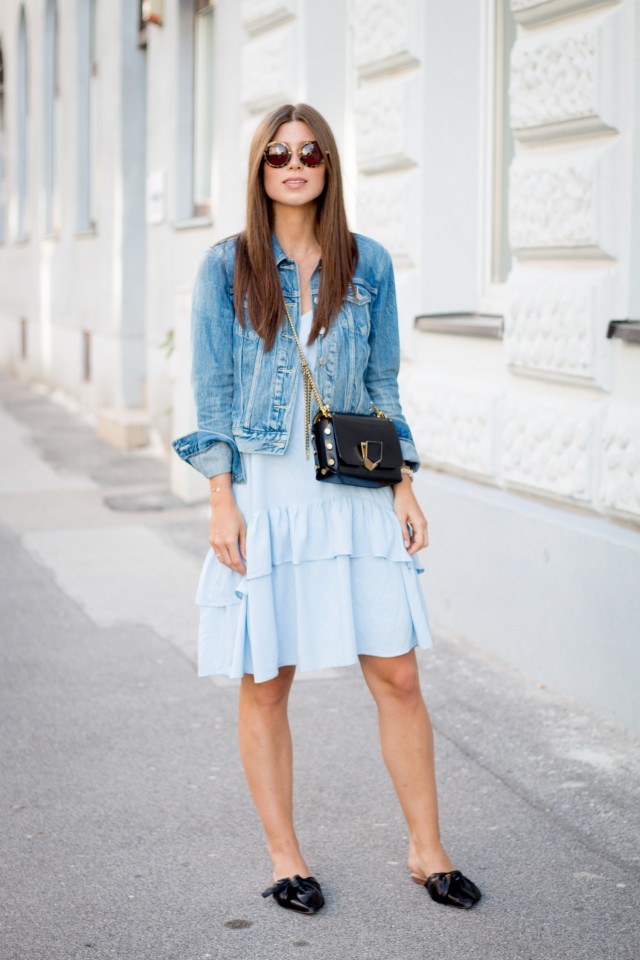 OUTFIT: light blue ruffled summer dress | Bikinis & Passports