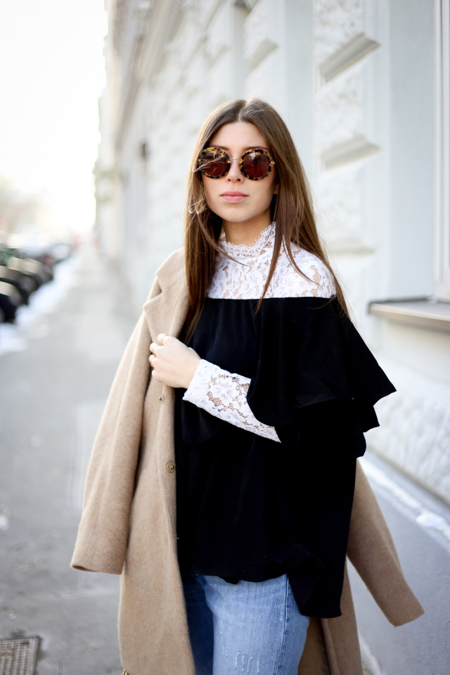 OUTFIT: how to wear off-shoulder tops in Winter | Bikinis & Passports