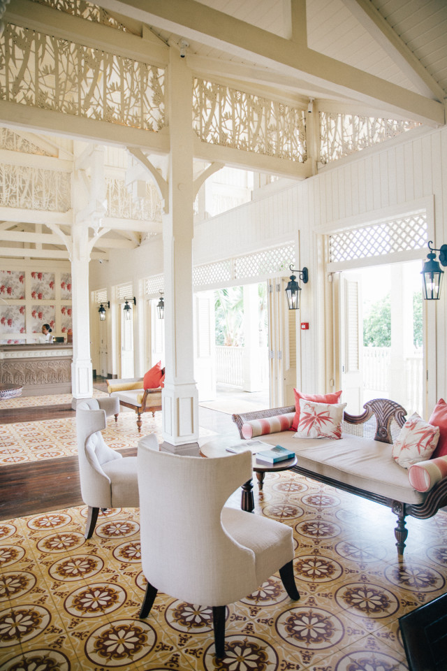 Lobby at Heritage Le Telfair | Bikinis & Passports