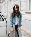 How To Wear Denim Jacket - Outfit for Spring | Bikinis & Passports