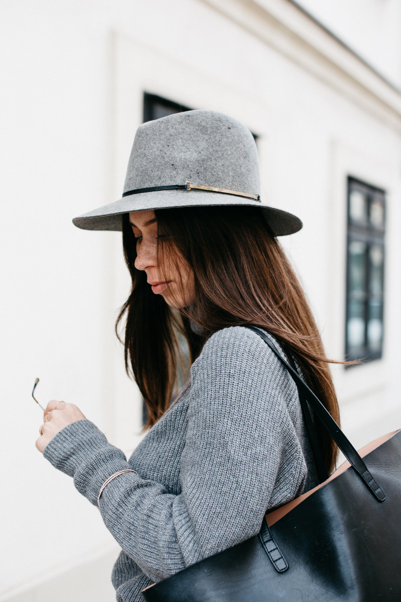 Janessa Leone Hat, Victoria Hat gray | Bikinis & Passports