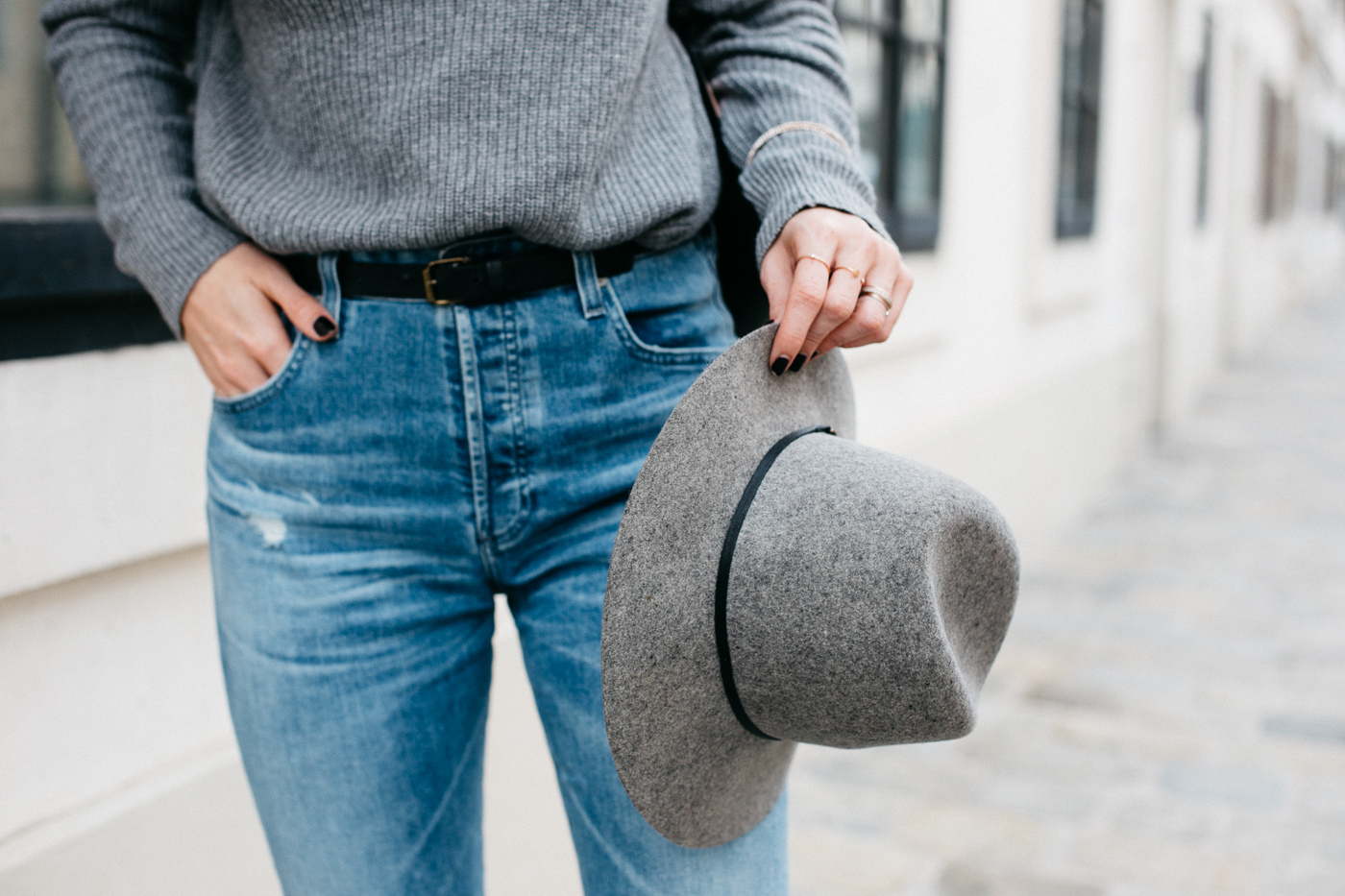 Janessa Leone Hat, Victoria Hat gray | Bikinis & Passports