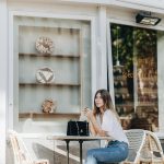 Closed pedal pusher jeans + red velvet mules by Gianvito Rossi | Bikinis & Passports
