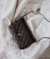 Chanel Wallet on Chain Review: Classic Black Caviar Leather + Silver Hardware | Bikinis & Passports