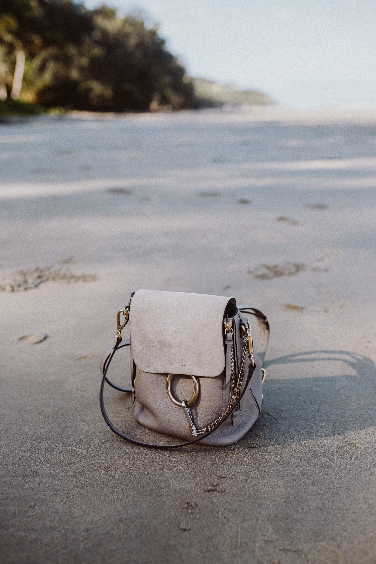 Chloé Faye backpack small, motty gray | Bikinis & Passports