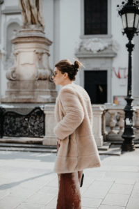 Zara faux fur coat | Bikinis & Passports