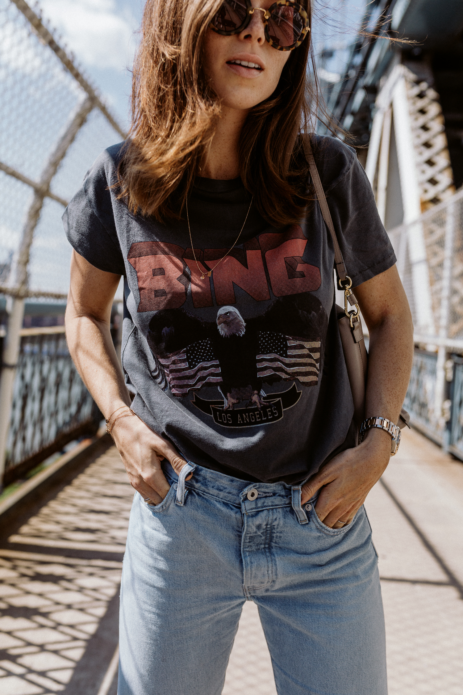 Anine Bing: Vintage Bing Tee - Black