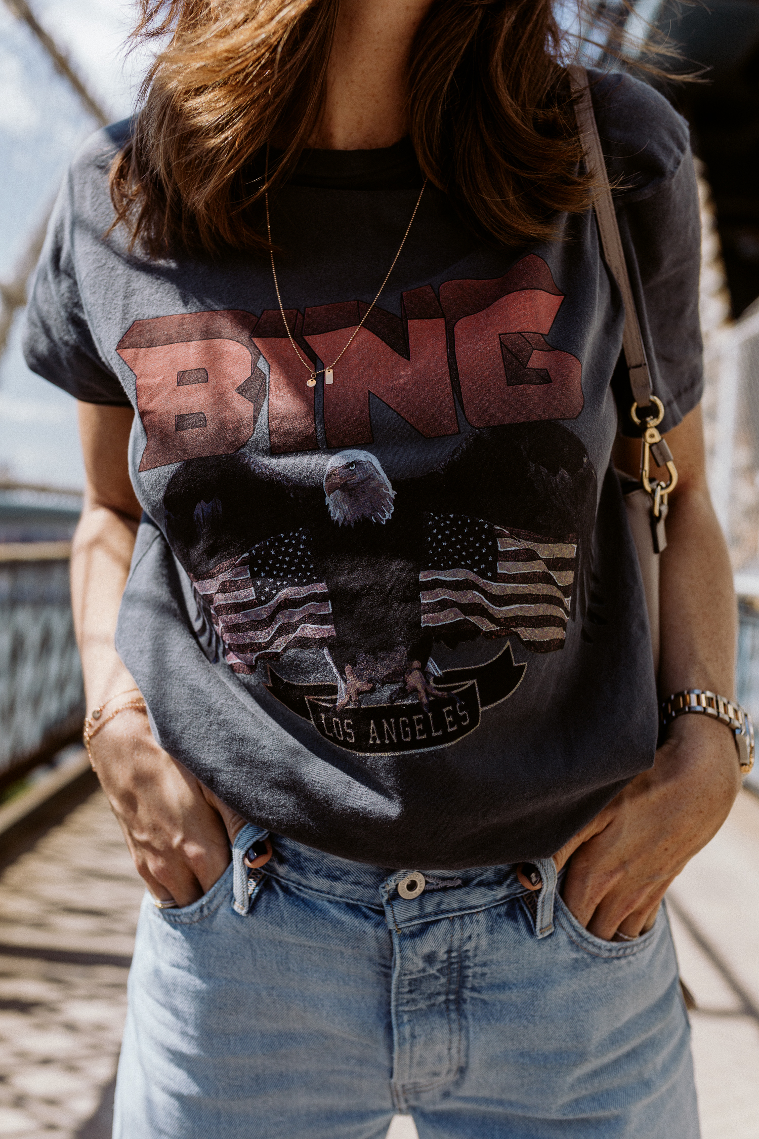 Anine Bing: Vintage Bing Tee - Black