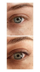 Lash Lifting before after - Bikinis & Passports