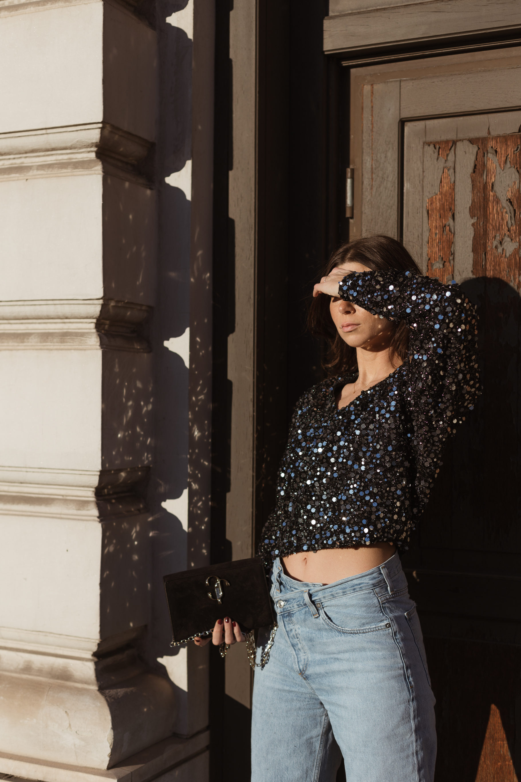 Holidays Sequins: ROTATE Birger Christensen Masha Sequin top - Bikinis & Passports